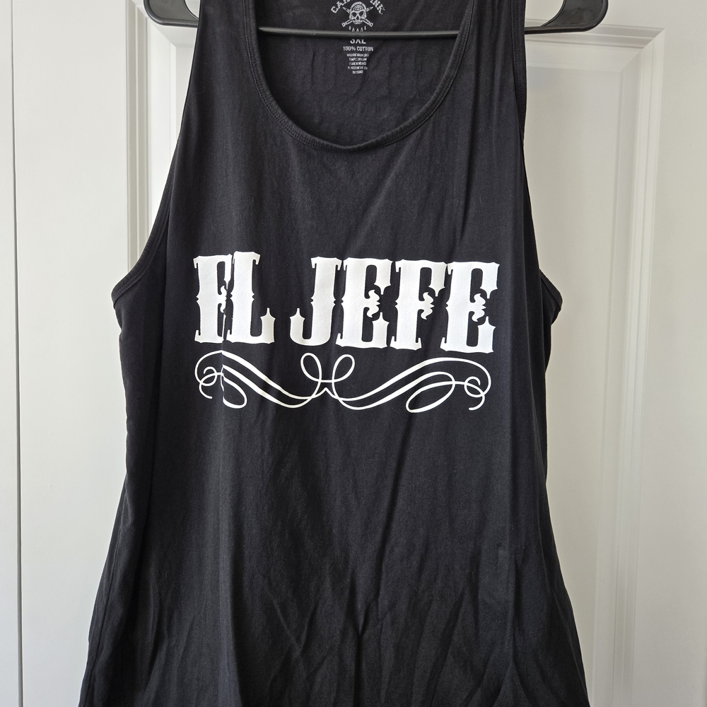 Black 'El Jefe' Tank Top